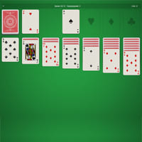 Old card solitaire game Klondike